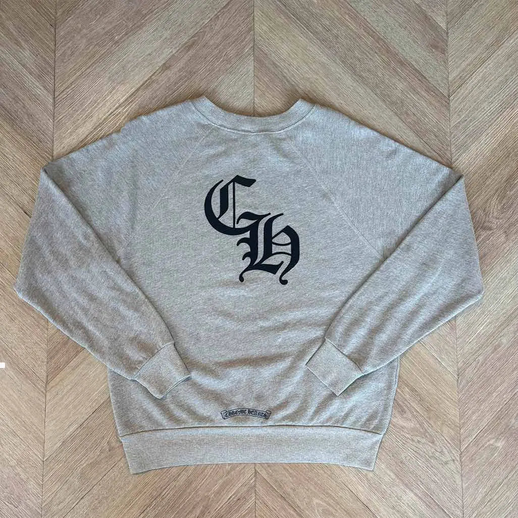 Chrome Hearts Grey Jumper CH logo