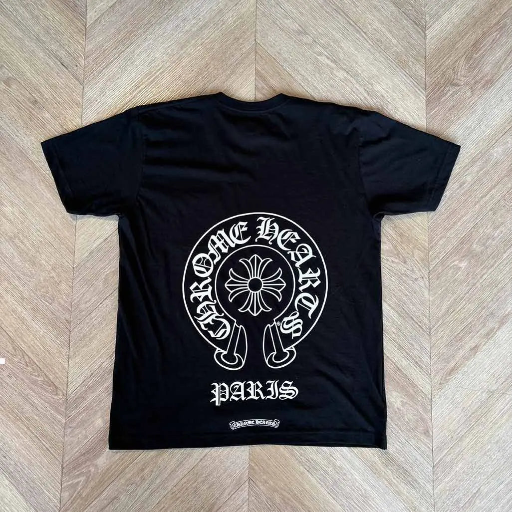 Chrome Hearts Paris Black Tshirt