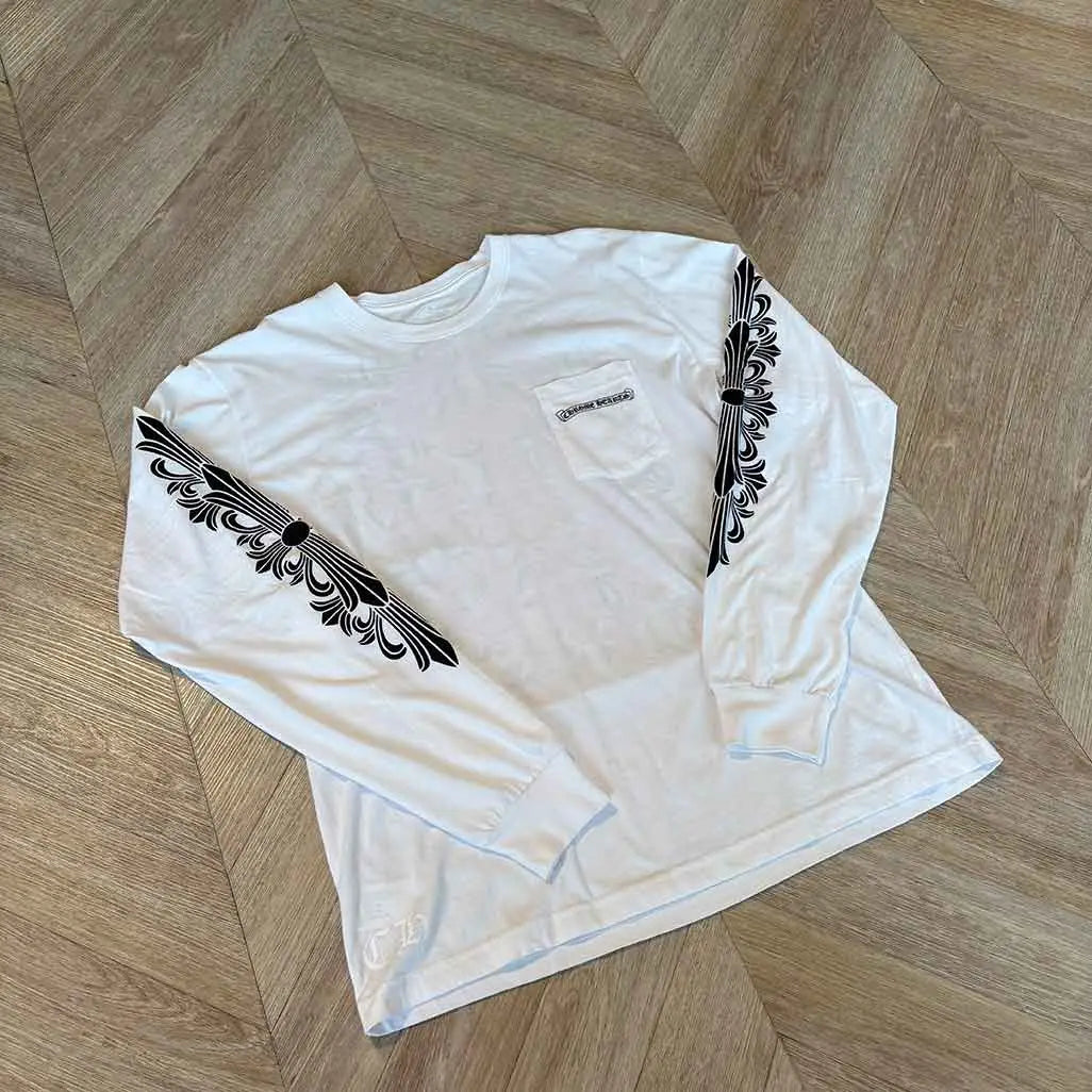 Chrome Hearts Longsleeve White Purple Graphic