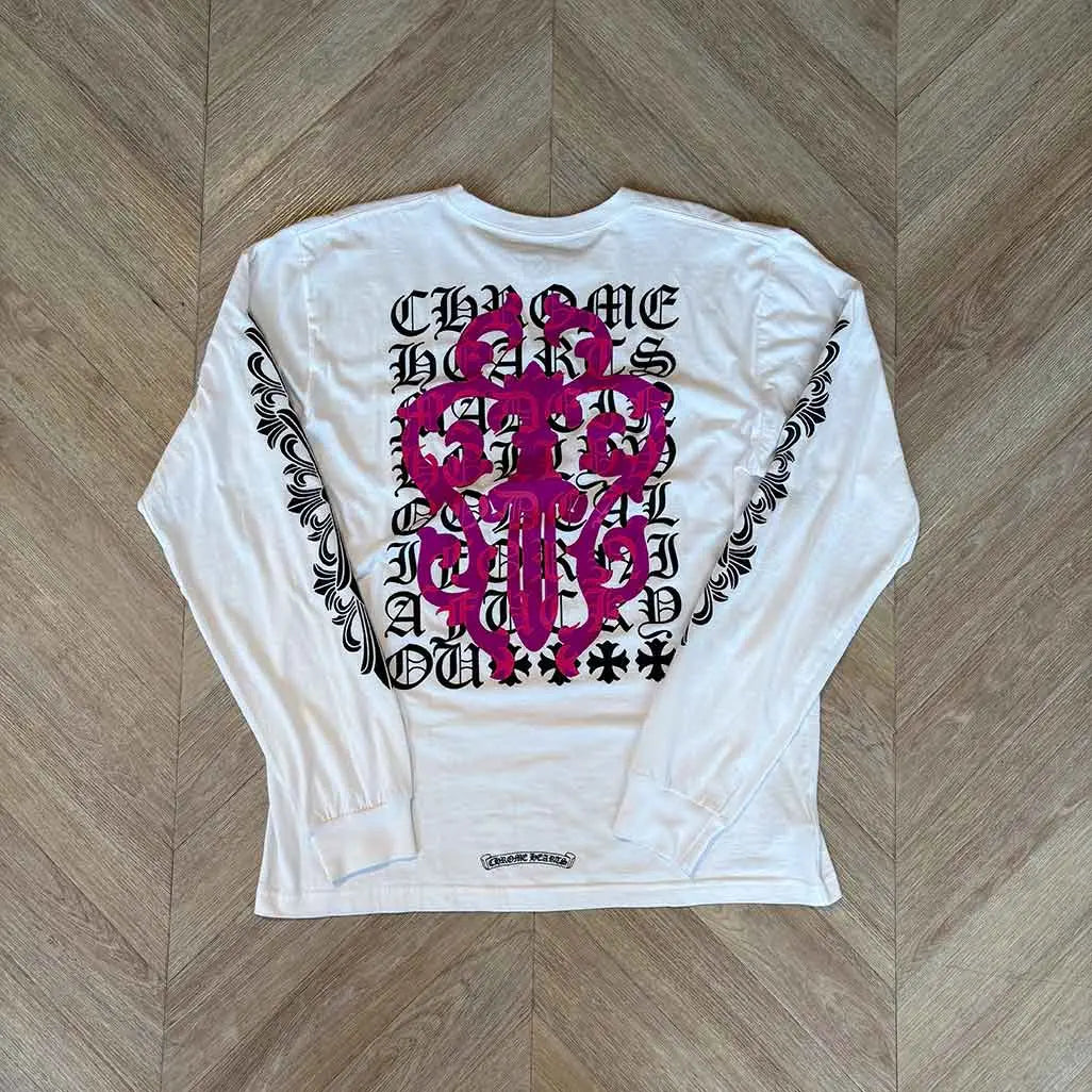Chrome Hearts Longsleeve White Purple Graphic
