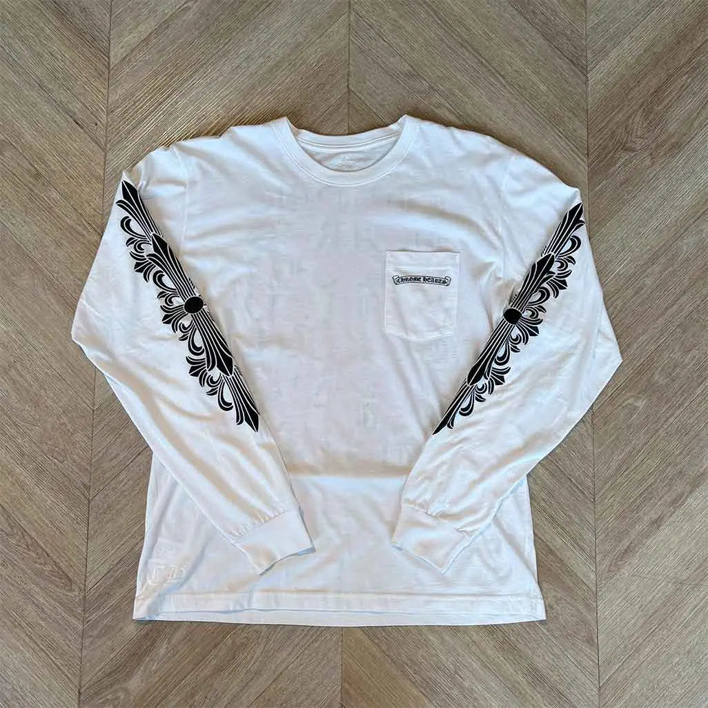 Chrome Hearts Longsleeve White Purple Graphic
