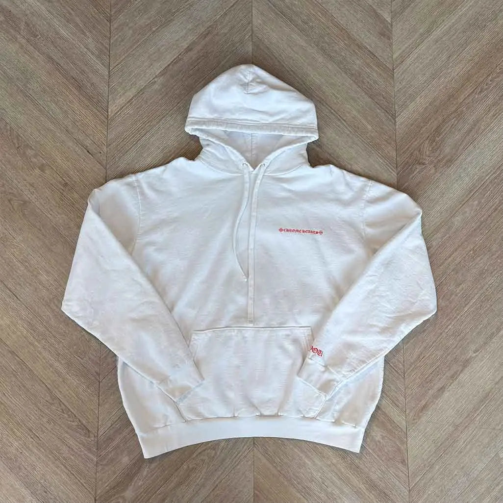 Chrome Hearts Laurie Lynn White Hoodie Red