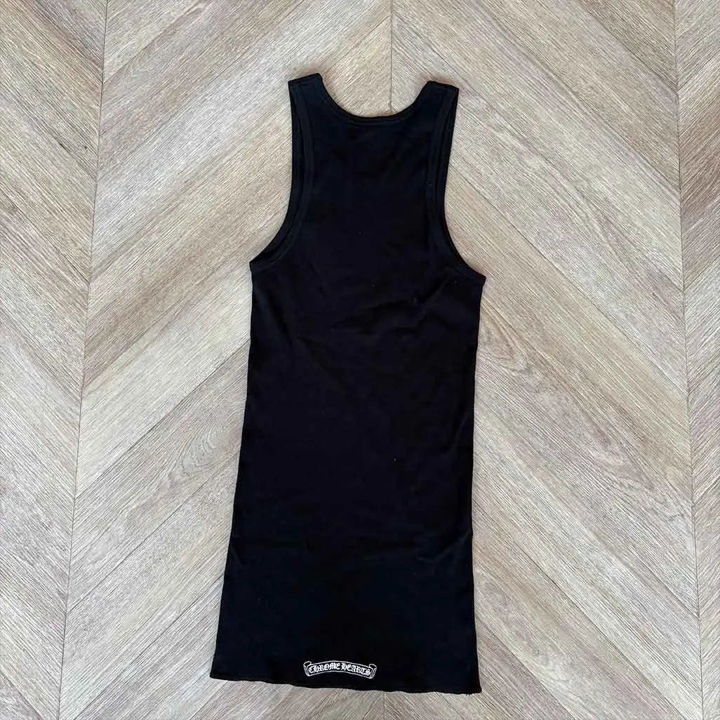 Chrome Hearts Blue Sequins Logo Vest