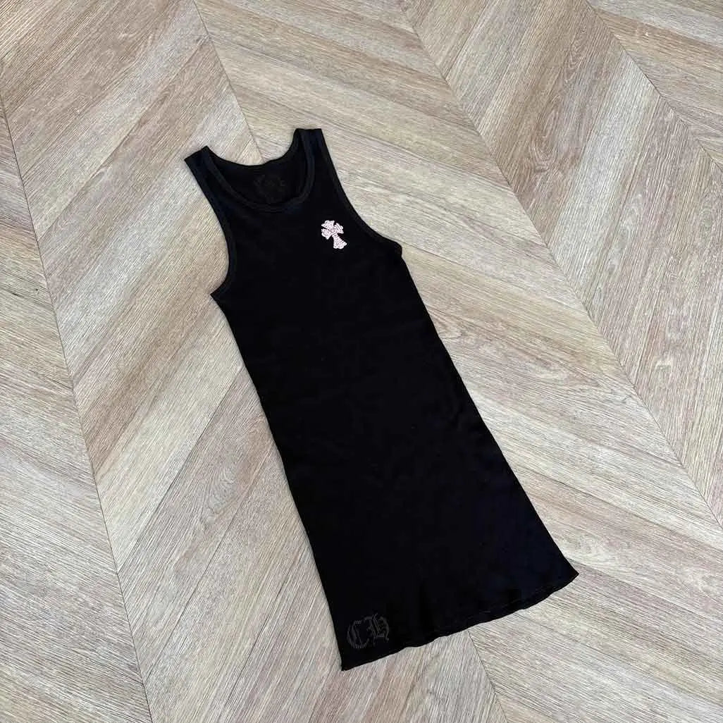 Chrome Hearts Pink Sequins Logo Vest