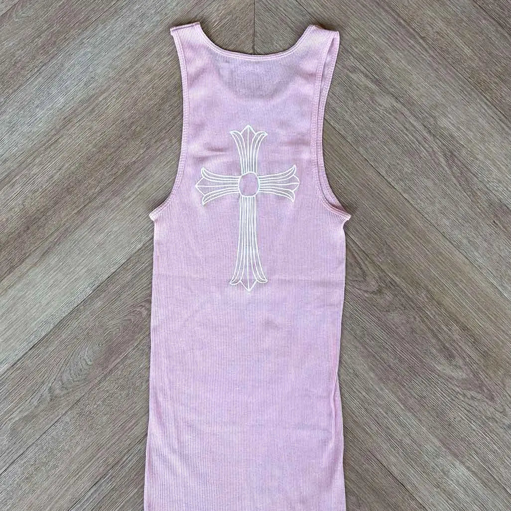 Chrome Hearts Pink White Vest