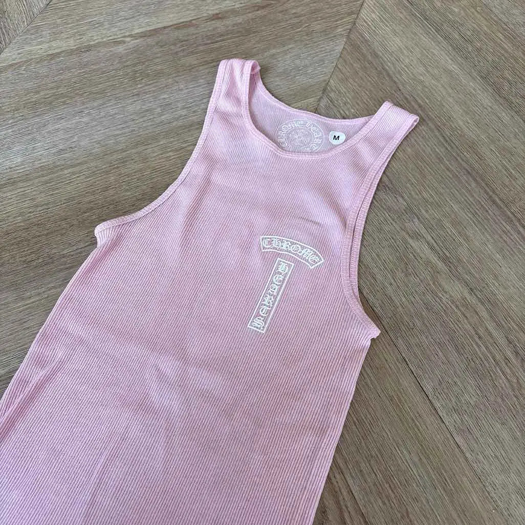 Chrome Hearts Pink White Vest