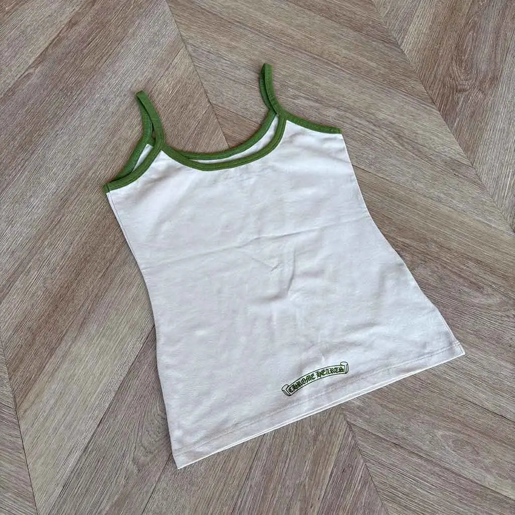 Chrome Hearts White Green Vest