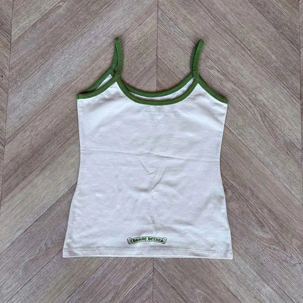 Chrome Hearts White Green Vest