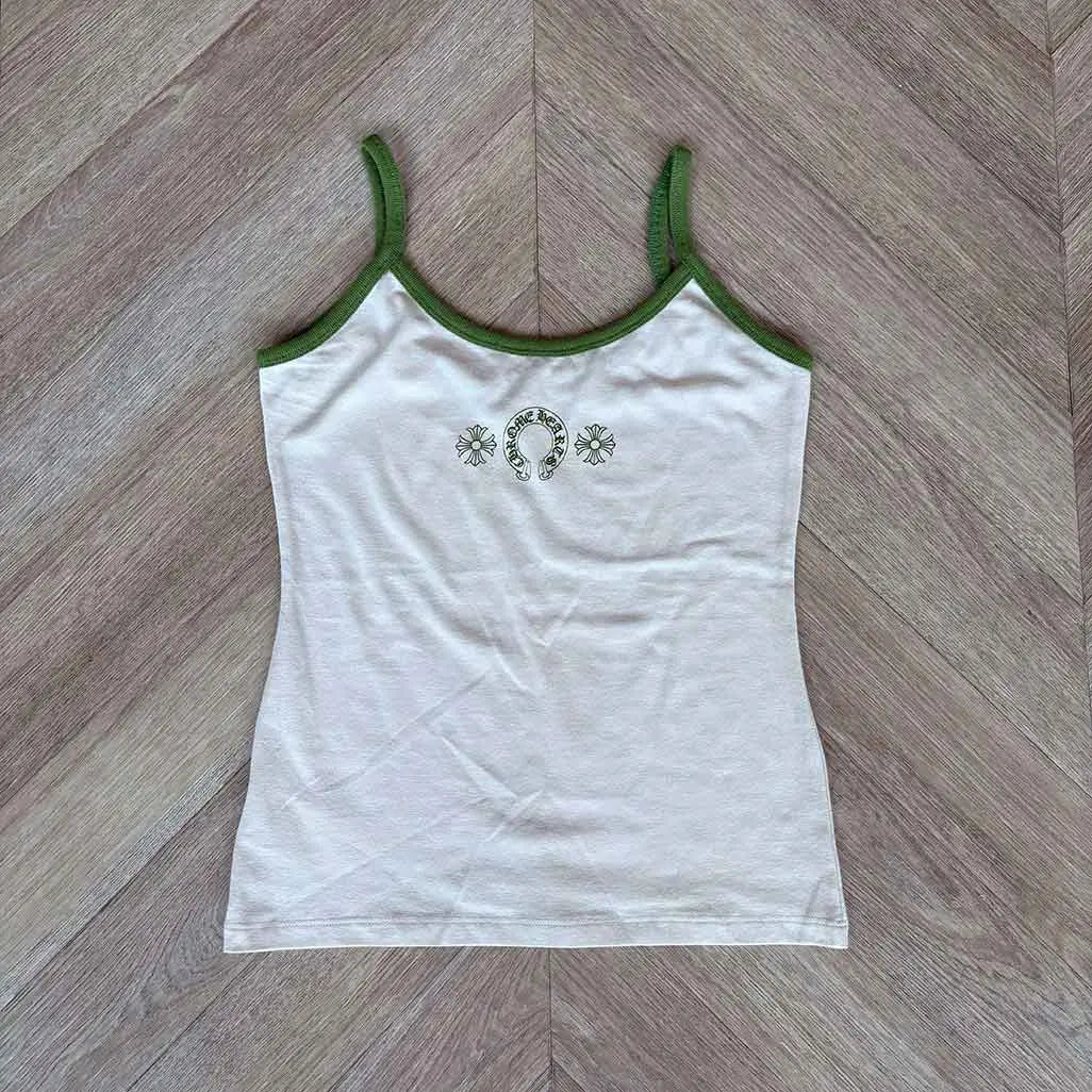 Chrome Hearts White Green Vest