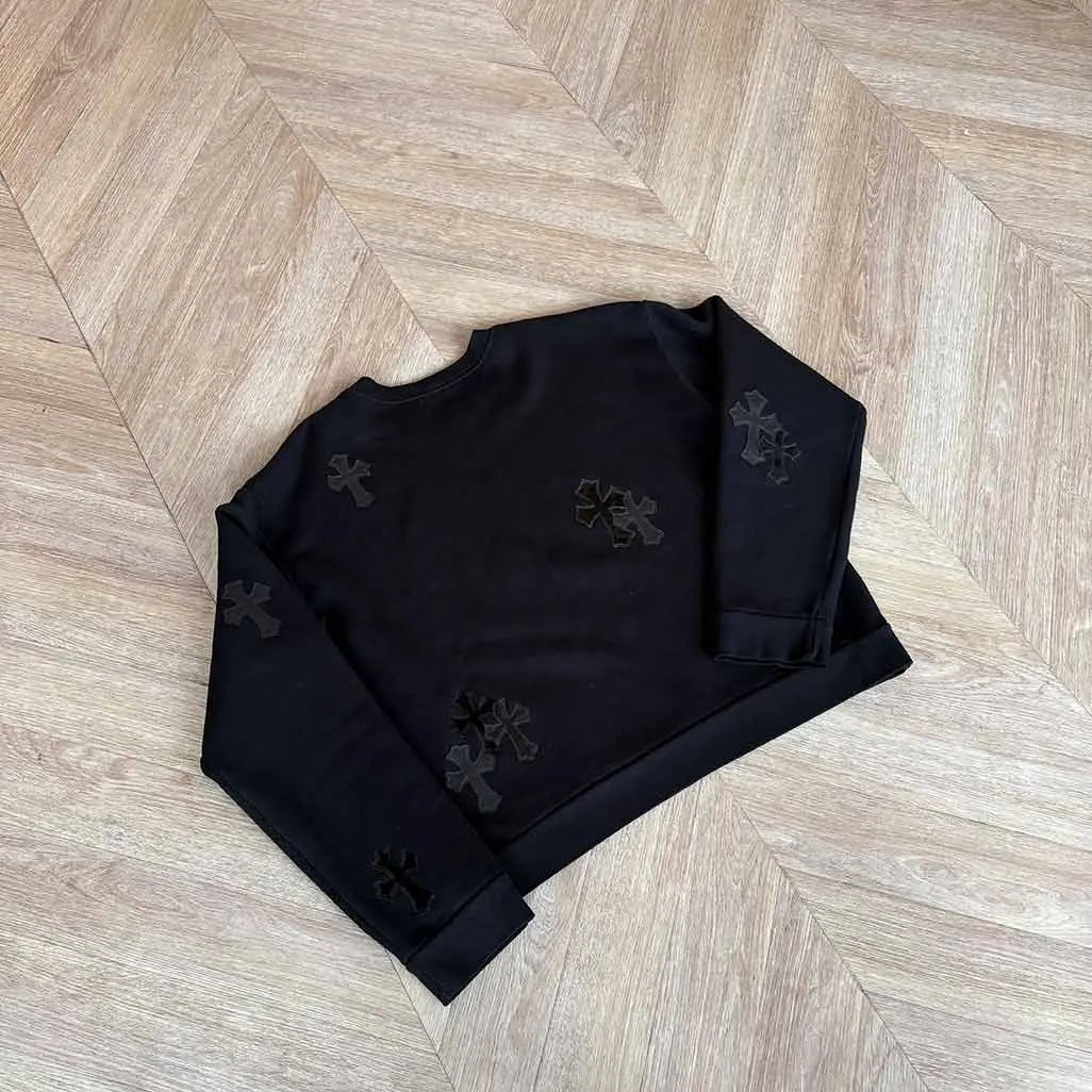 Chrome Hearts Multiple Black Patch Jumper