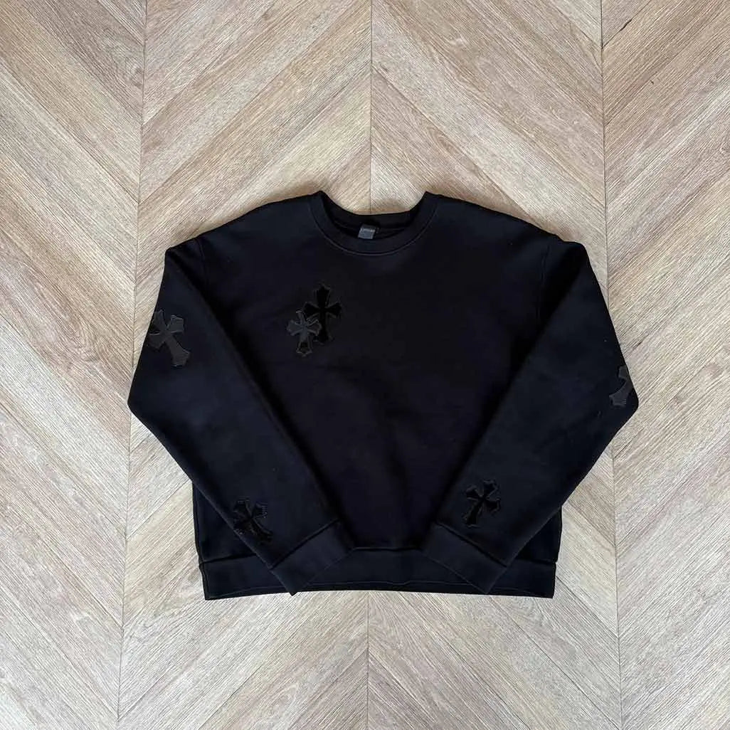 Chrome Hearts Multiple Black Patch Jumper