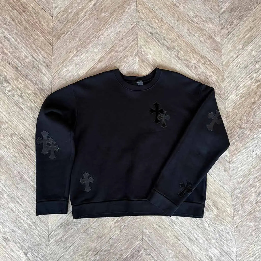 Chrome Hearts Multiple Black Patch Jumper