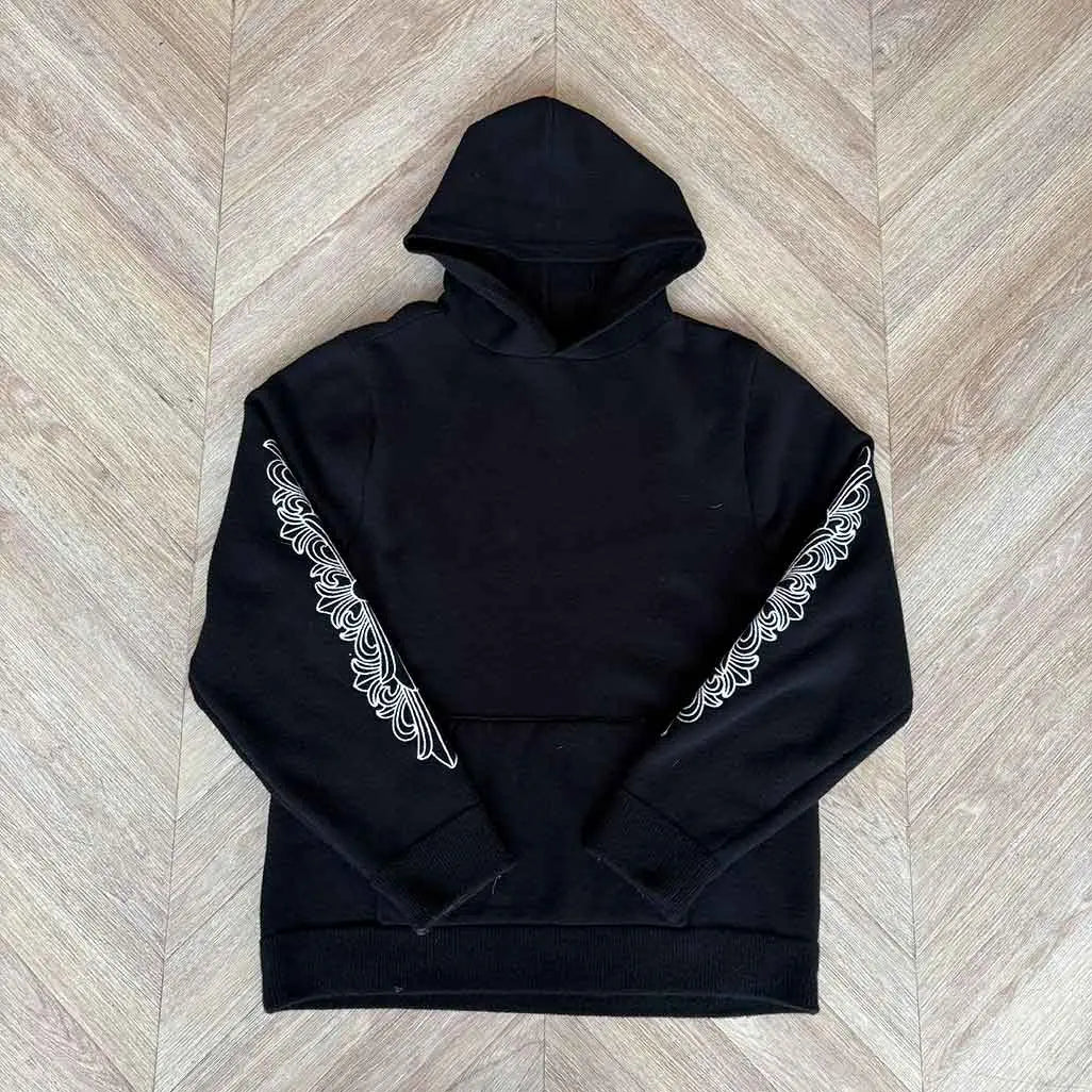 Chrome Hearts Cashmere Hoodie White Embroidered