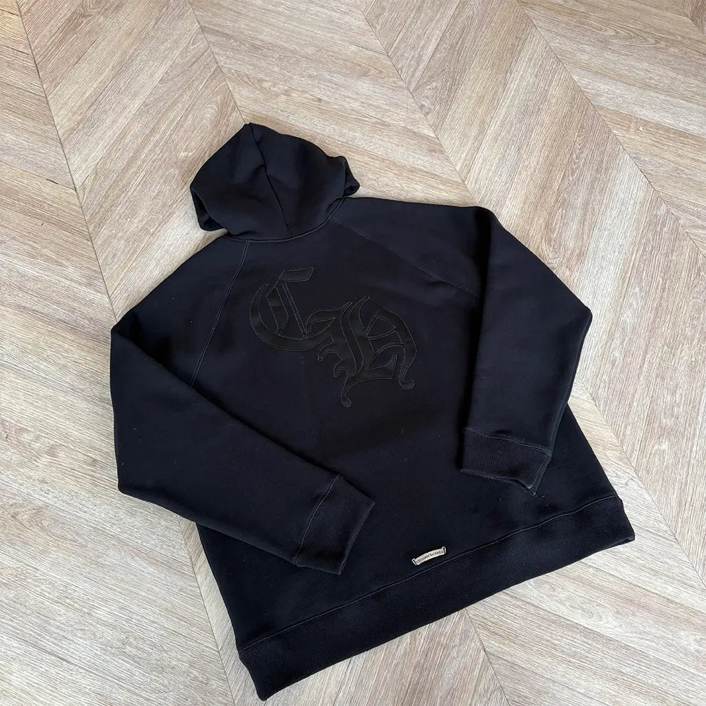 Chrome Hearts Heavy Hoodie 3 Patch Black