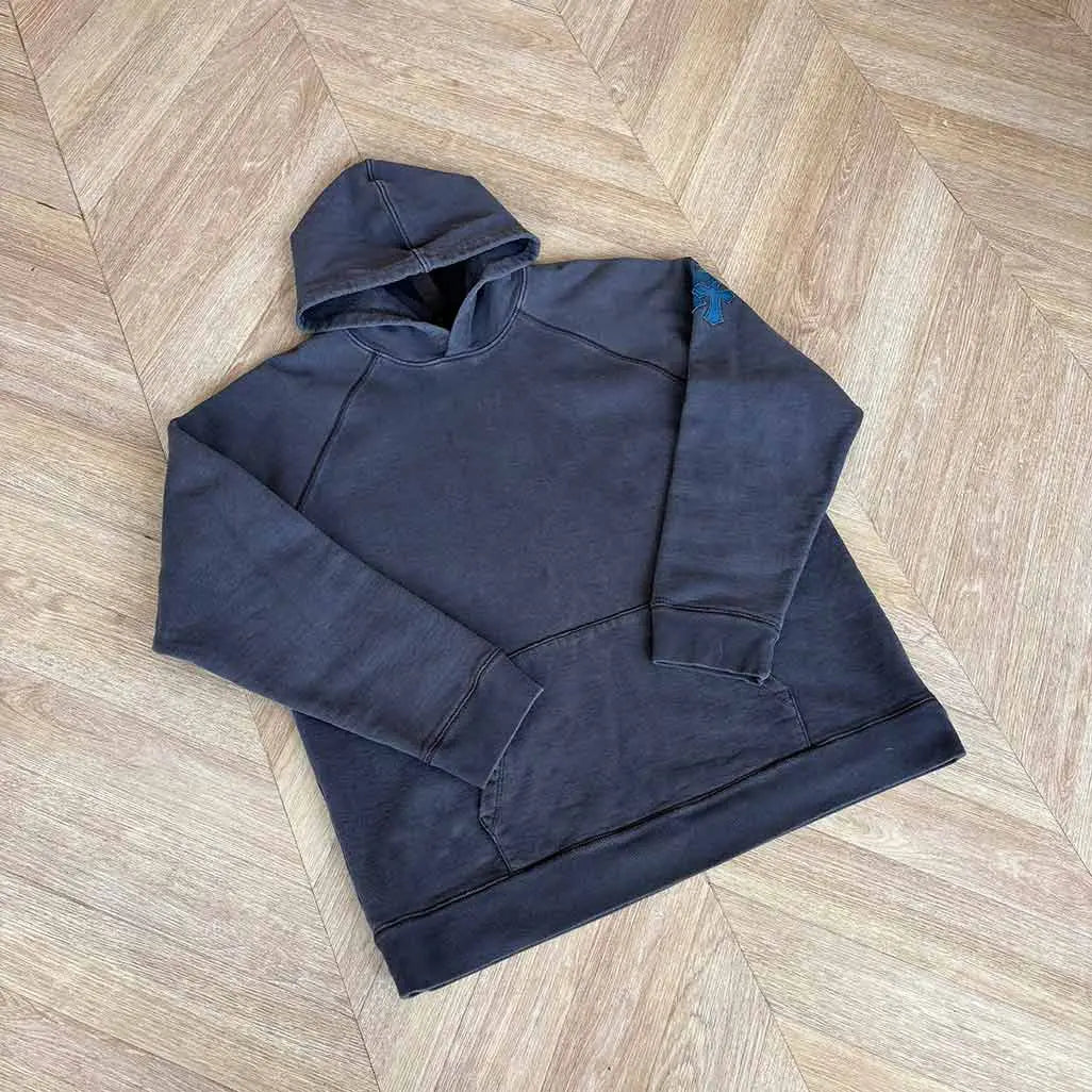 Chrome Hearts Paper Jam Navy Blue patch Hoodie