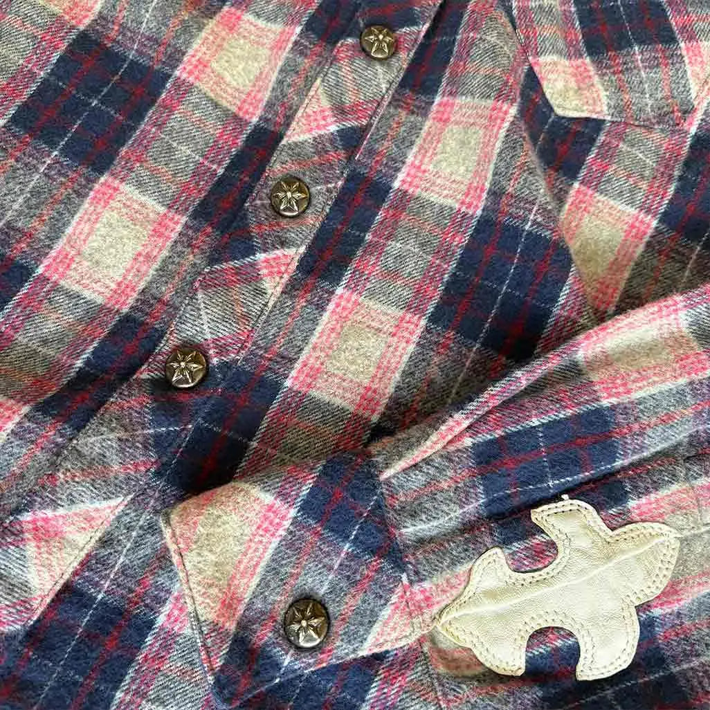 Chrome Hearts Fleur Blue Shirt
