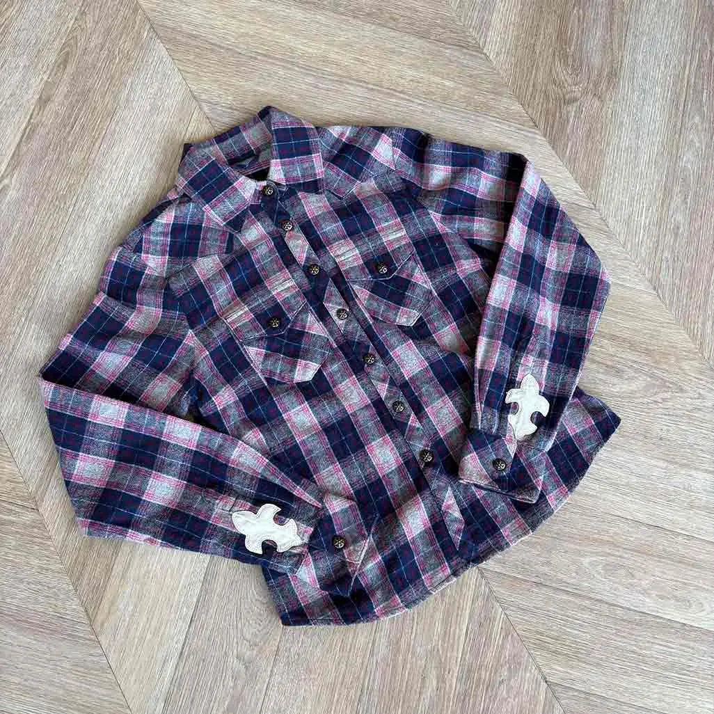 Chrome Hearts Fleur Blue Shirt