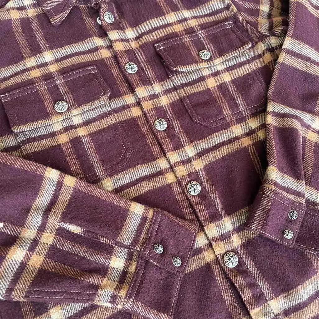 Chrome Hearts Maroon Shirt