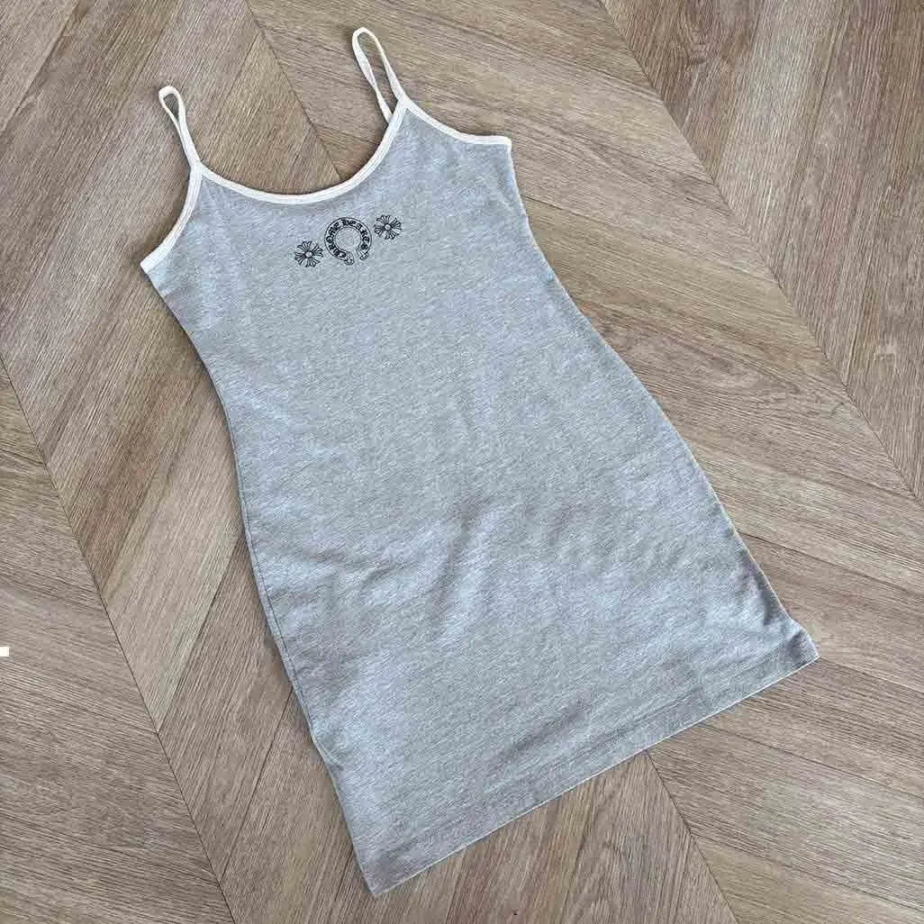 Chrome Hearts Grey White dress Wmns