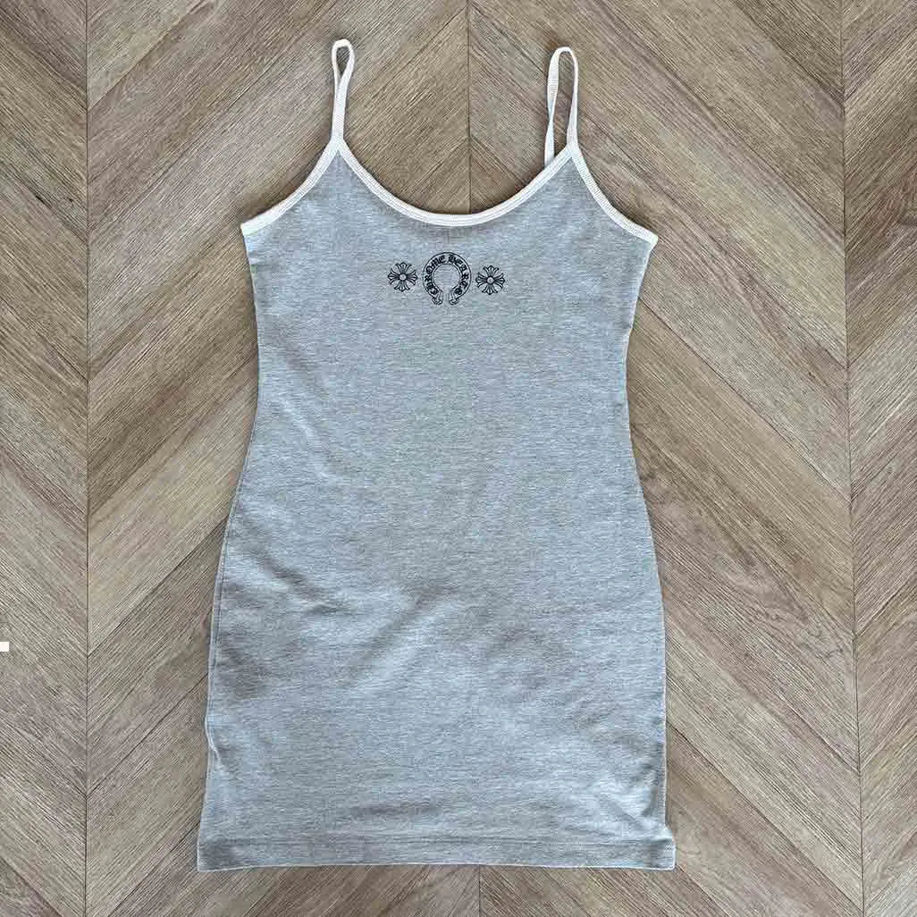 Chrome Hearts Grey White dress Wmns