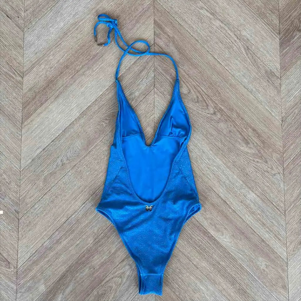 Chrome Hearts Blue Pattern Swimsuit