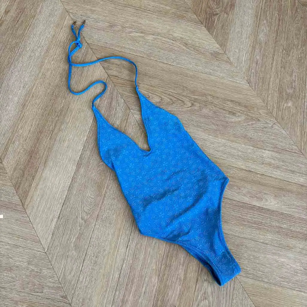 Chrome Hearts Blue Pattern Swimsuit