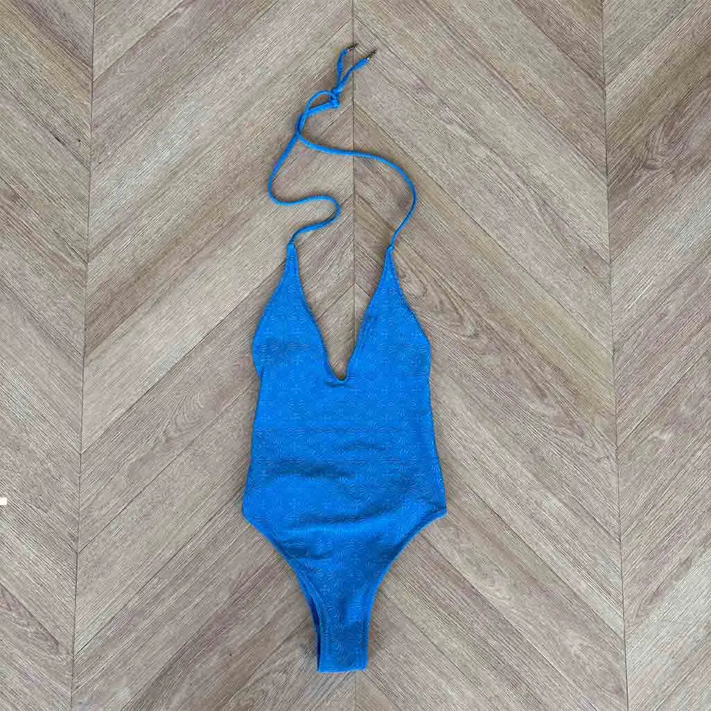 Chrome Hearts Blue Pattern Swimsuit