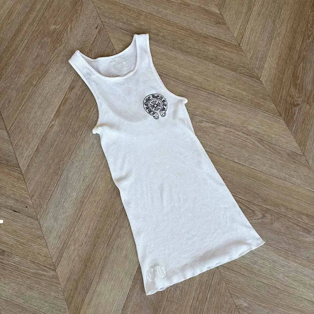 Chrome Hearts Vest White Horseshoe Black