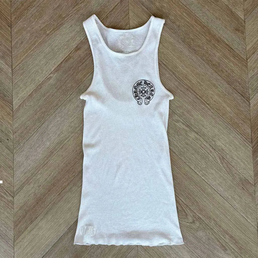 Chrome Hearts Vest White Horseshoe Black