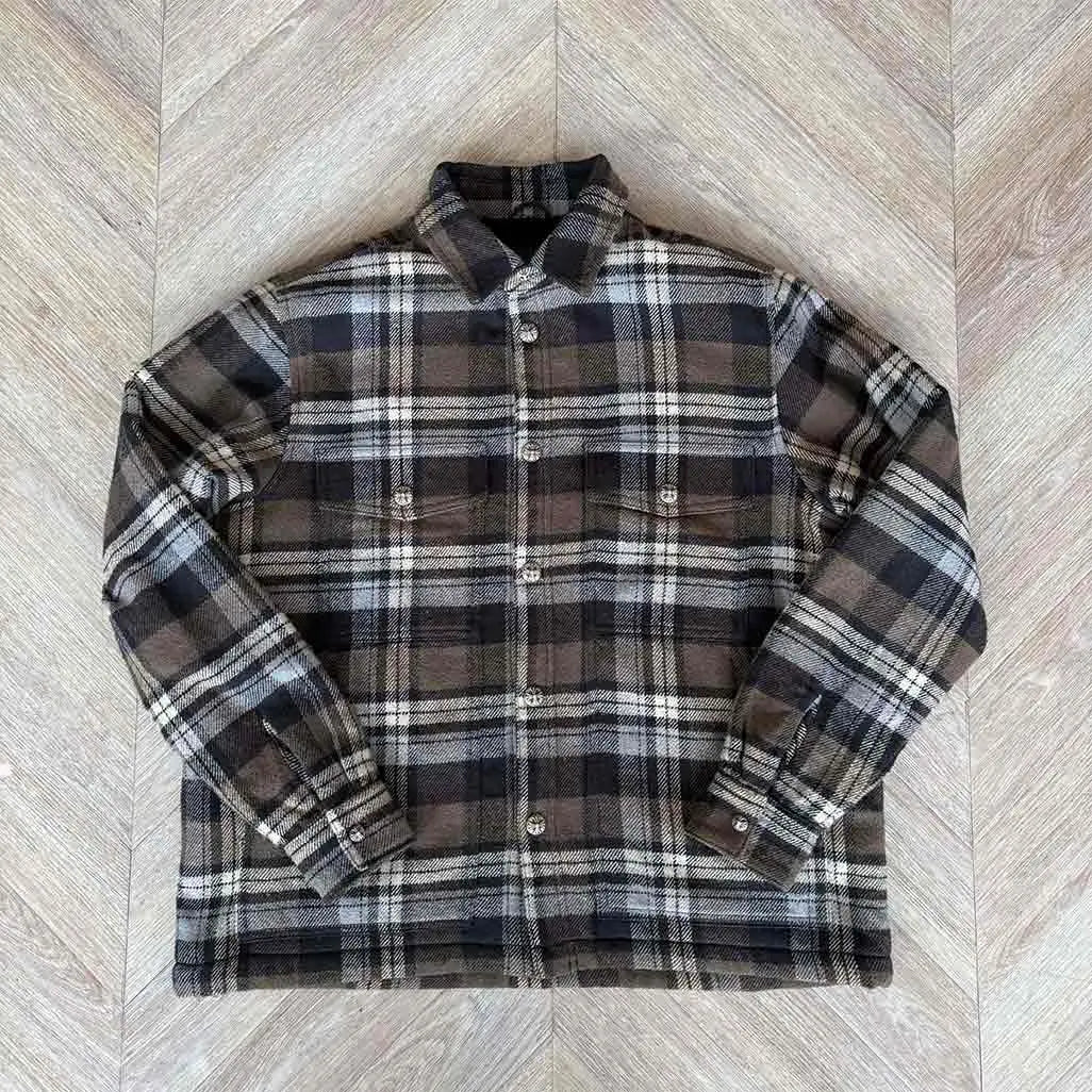 Chrome Hearts Olive Black Shirt Jacket