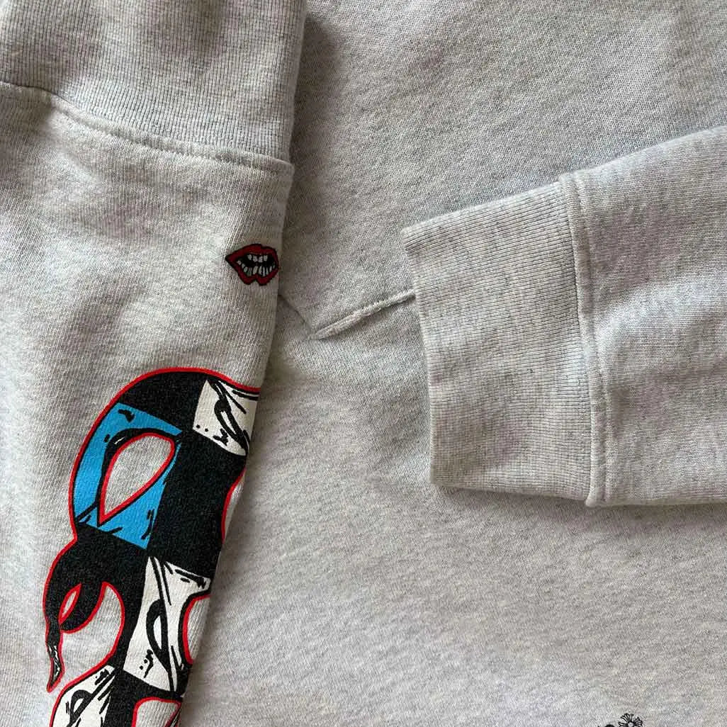 Chrome Hearts Sex Records Hoodie Grey Multicoloured