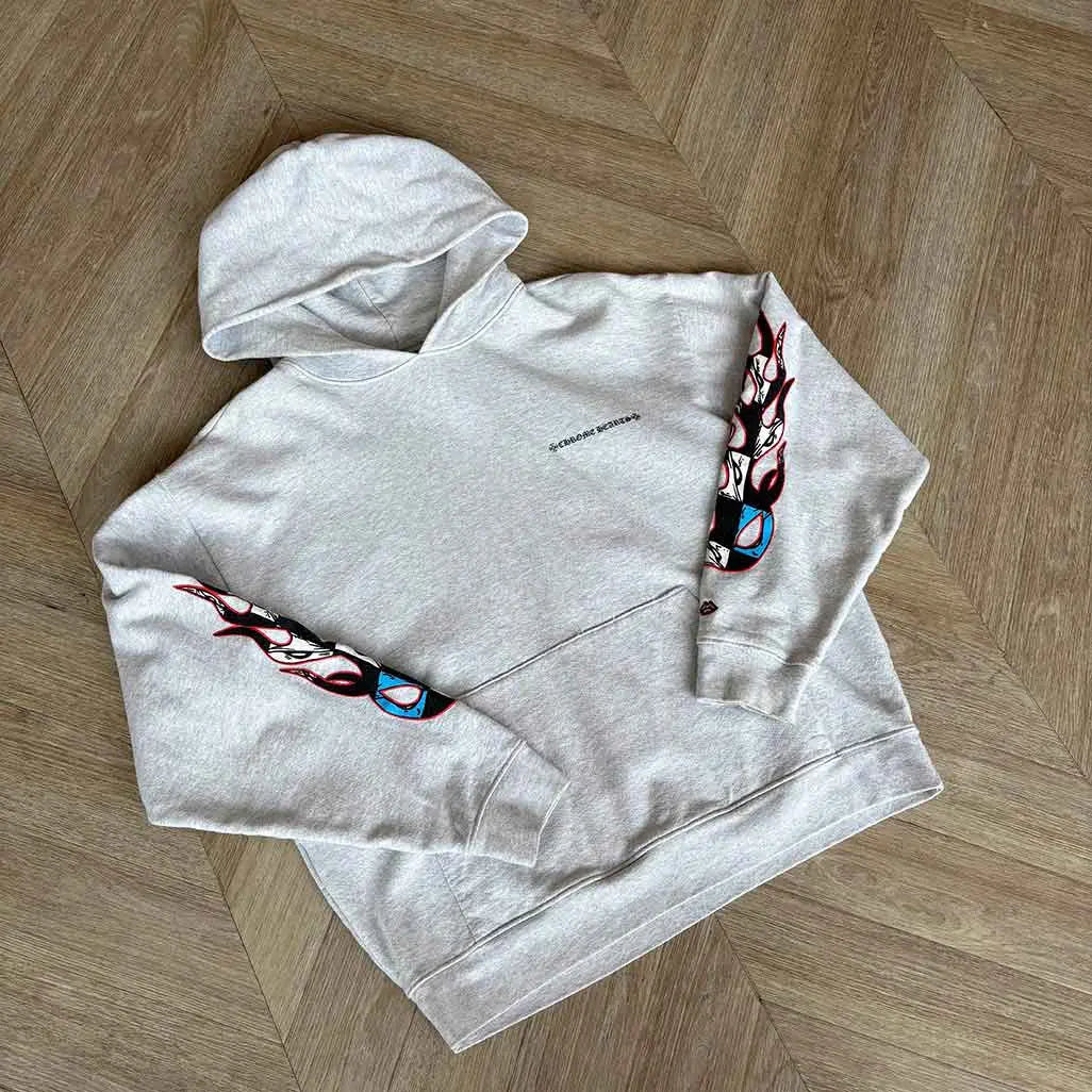 Chrome Hearts Sex Records Hoodie Grey Multicoloured