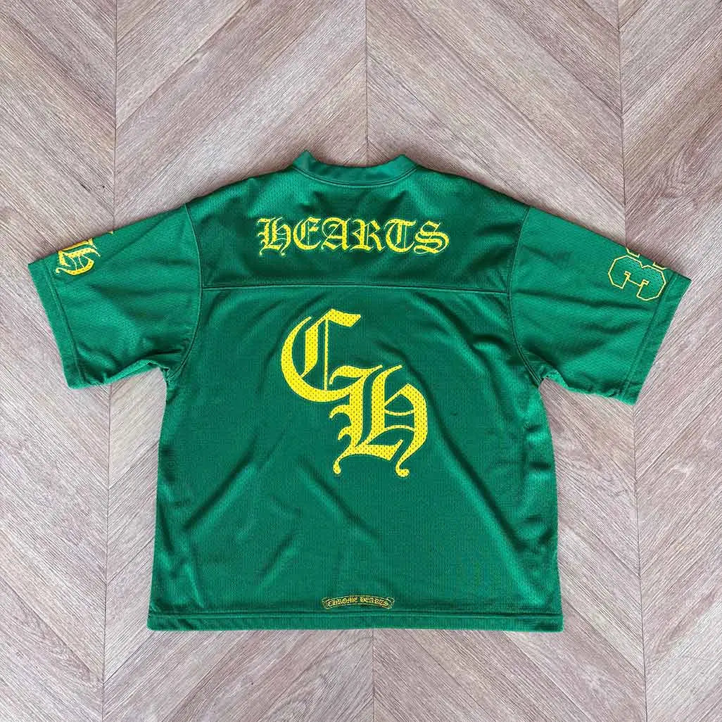 Chrome Hearts Green Jersey Yellow Shortsleeve