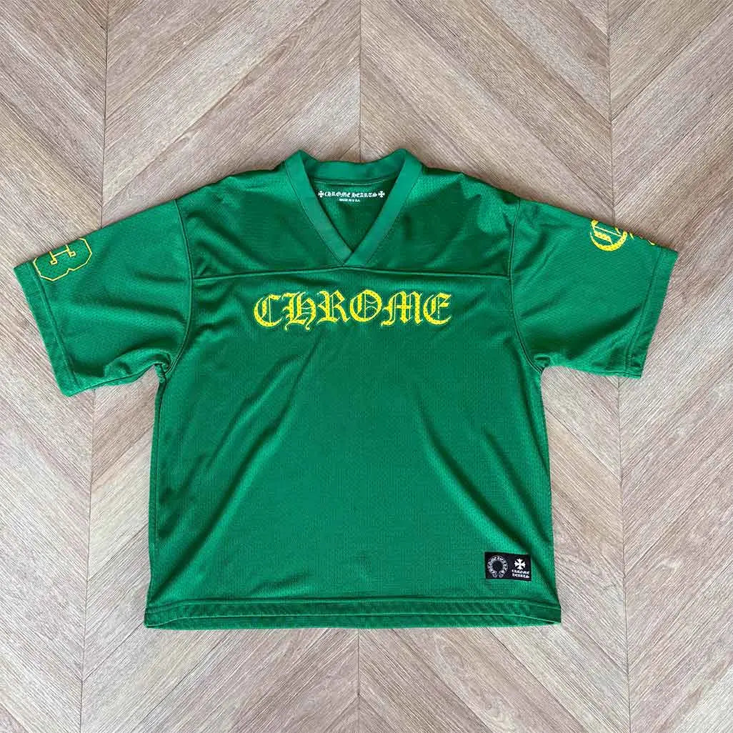 Chrome Hearts Green Jersey Yellow Shortsleeve
