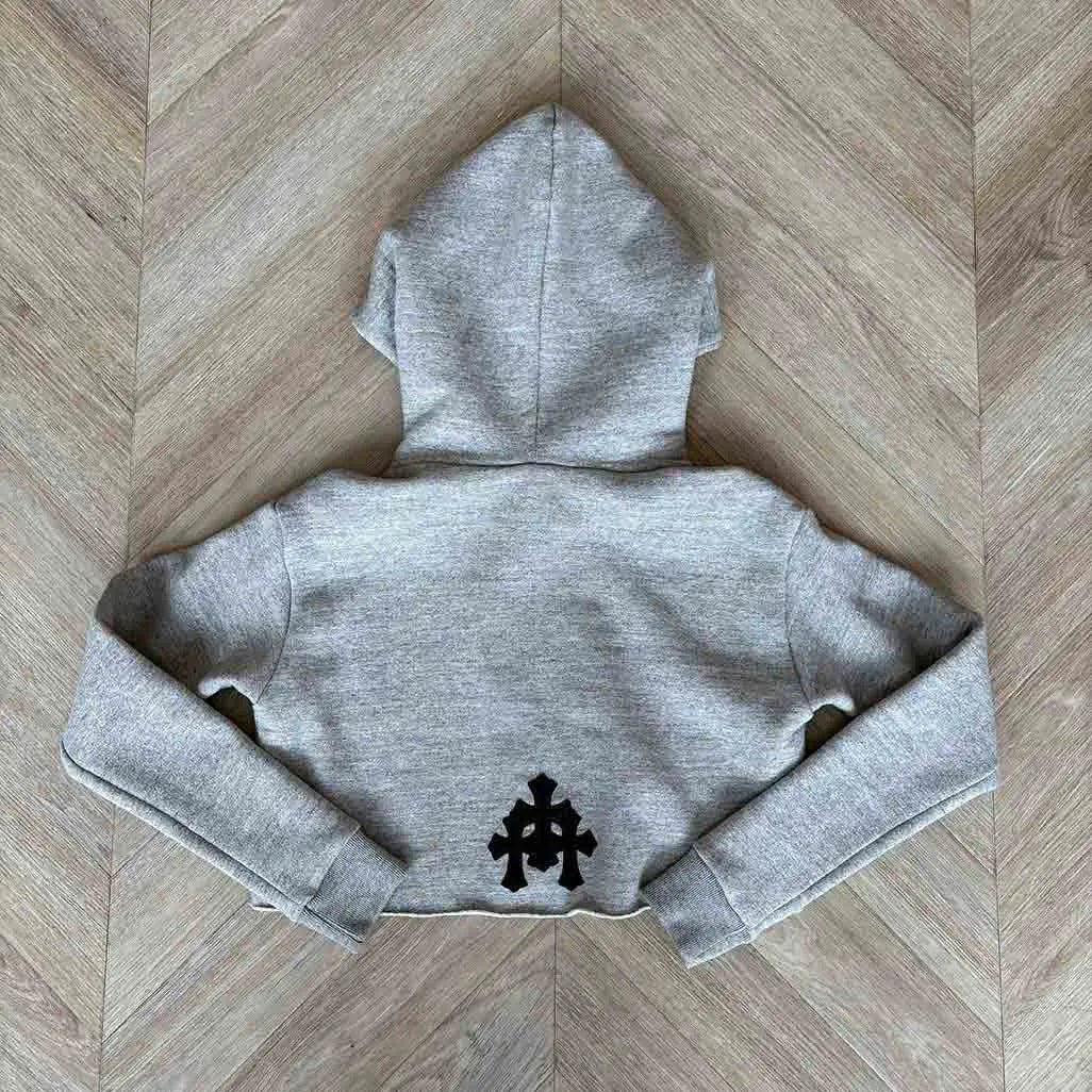 Chrome Hearts Cropped Hoodie 3Patch