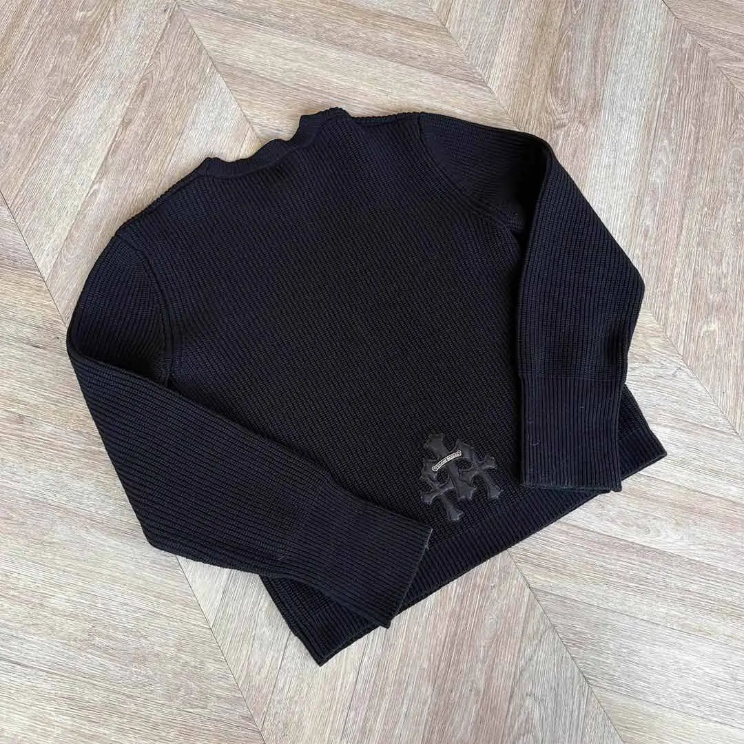 Chrome Hearts Black Cashmere Jumper Knit