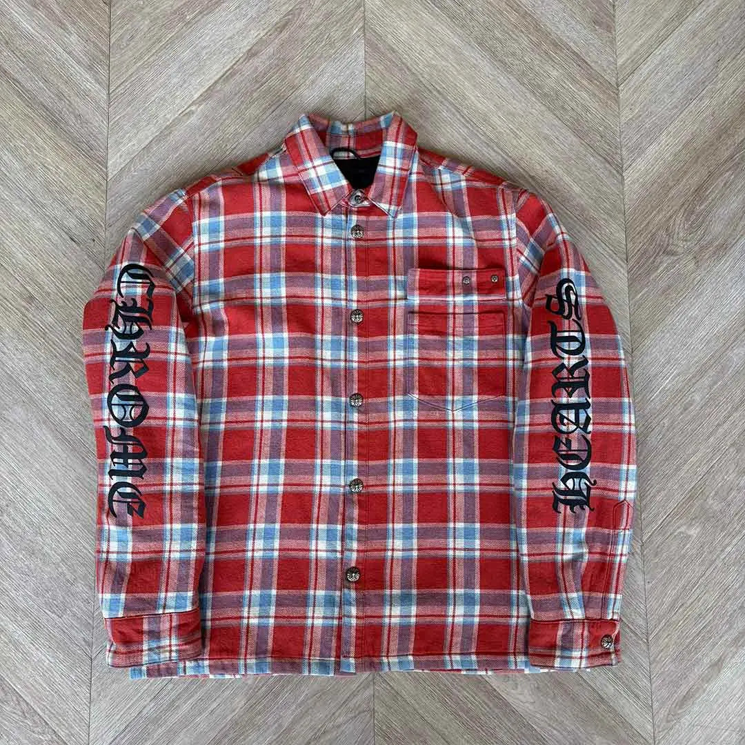 Chrome Hearts Red Blue Shirt Jacket