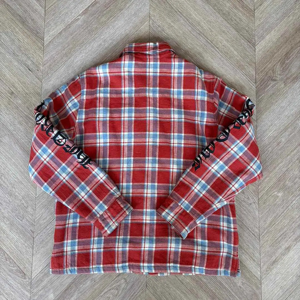 Chrome Hearts Red Blue Shirt Jacket
