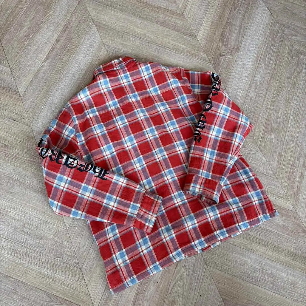 Chrome Hearts Red Blue Shirt Jacket