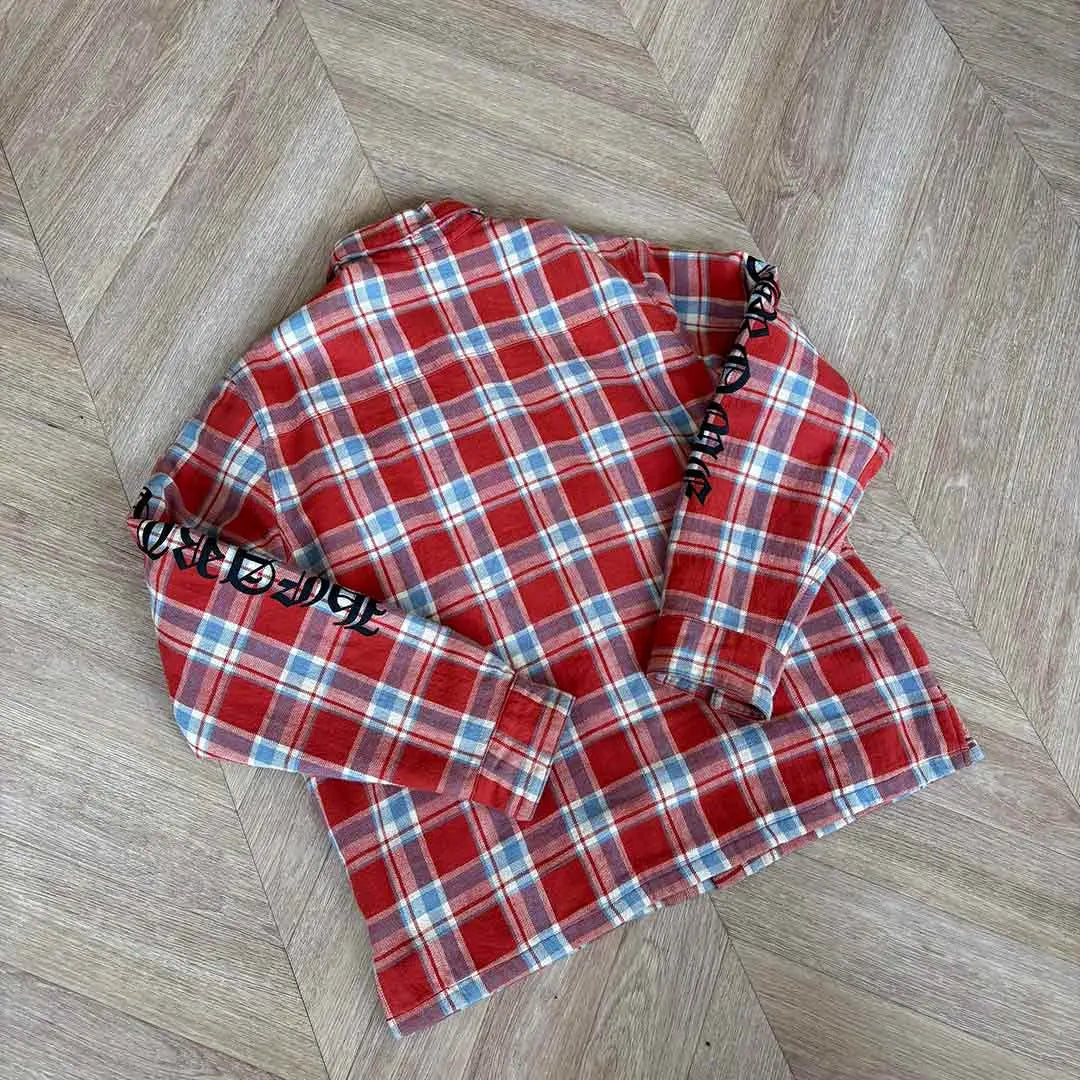 Chrome Hearts Red Blue Shirt Jacket