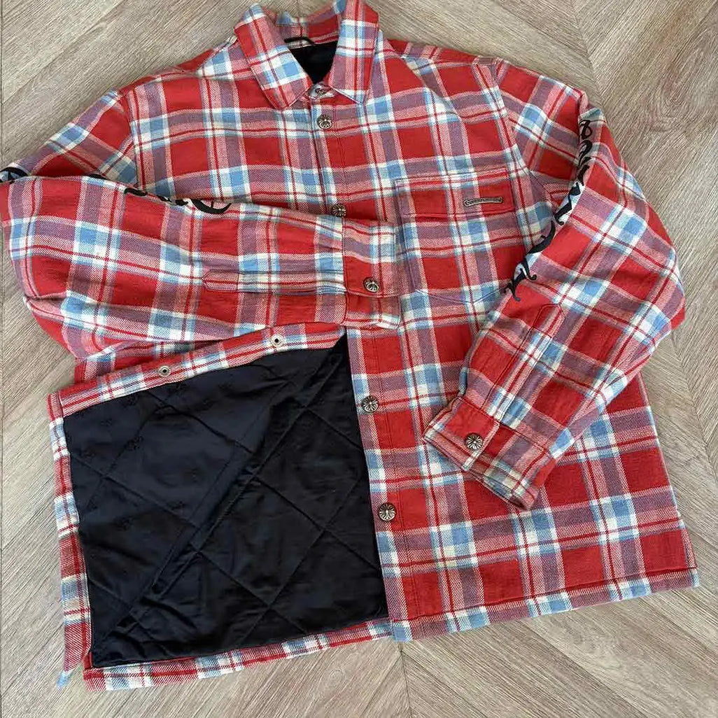 Chrome Hearts Red Blue Shirt Jacket
