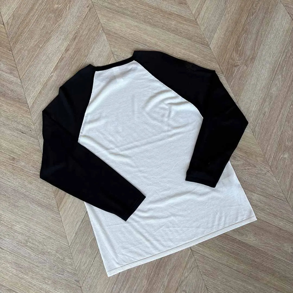 Chrome Hearts Black Sleeve White Longsleeve