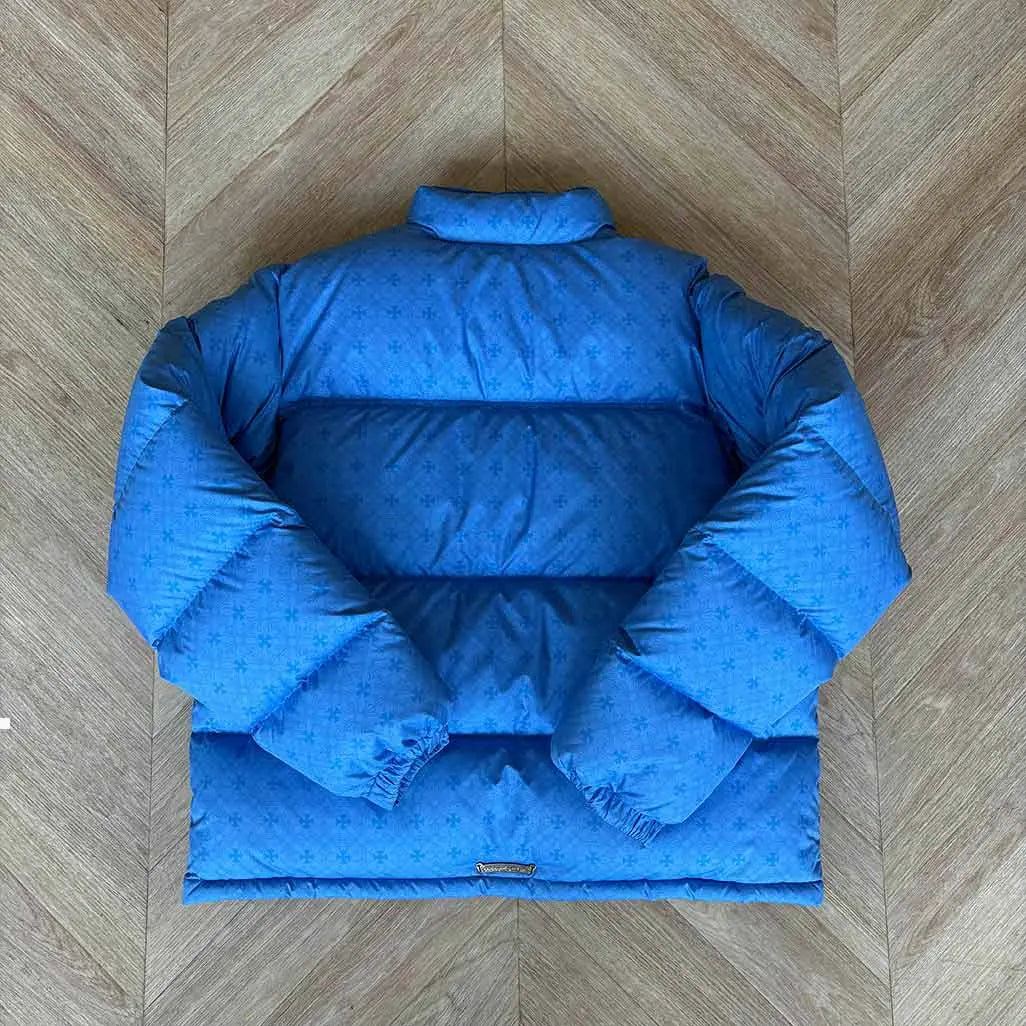 Chrome Hearts Blue Puffer Jacket