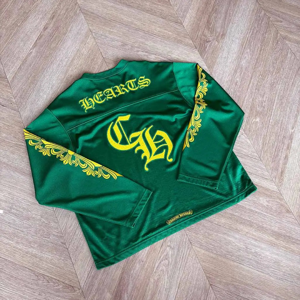 Chrome Hearts Green Jersey Yellow Longsleeve