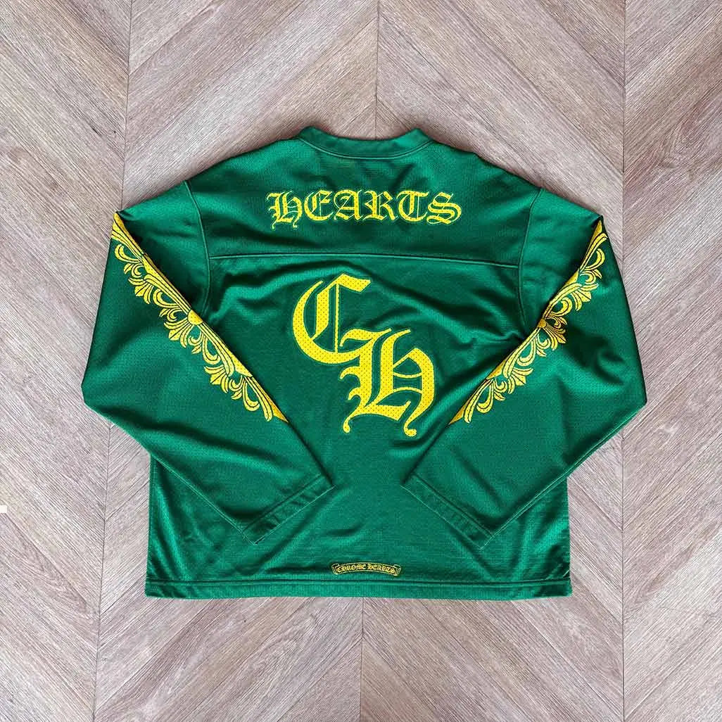 Chrome Hearts Green Jersey Yellow Longsleeve