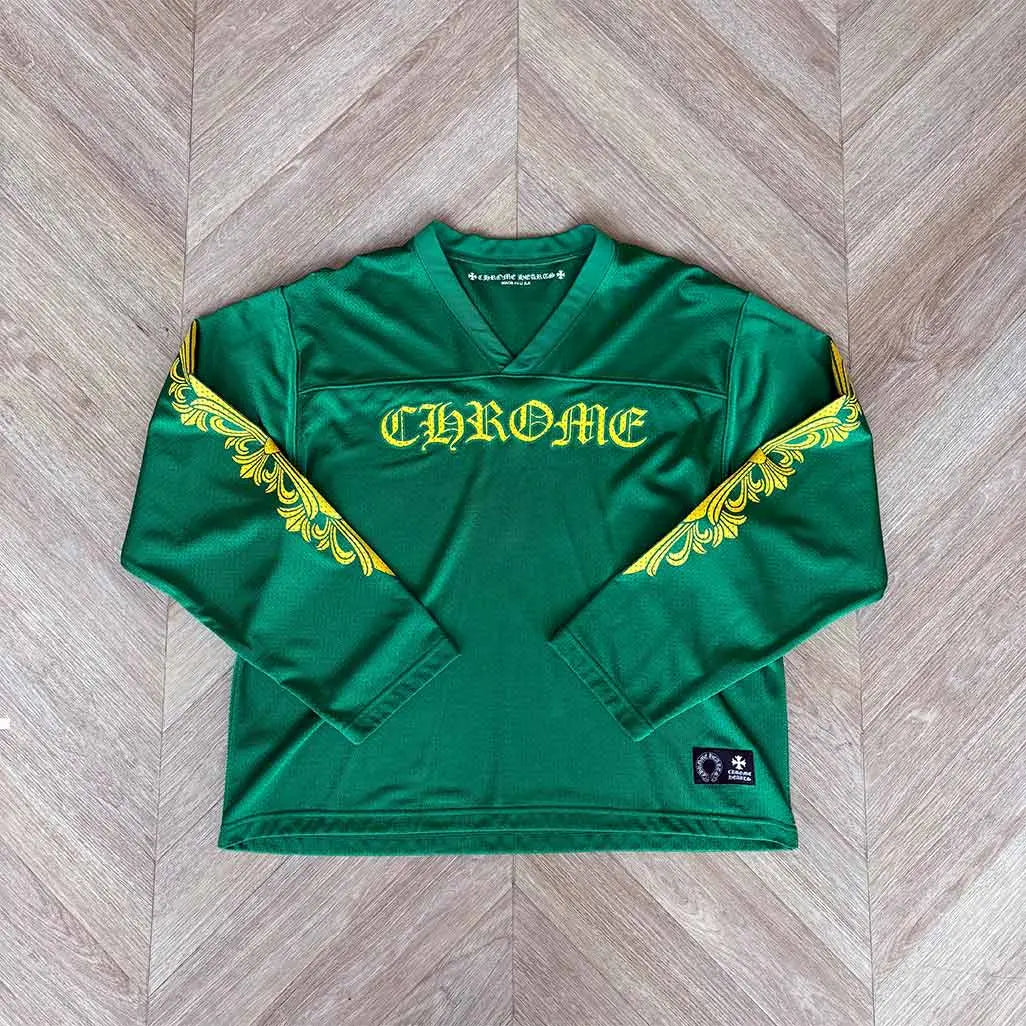 Chrome Hearts Green Jersey Yellow Longsleeve