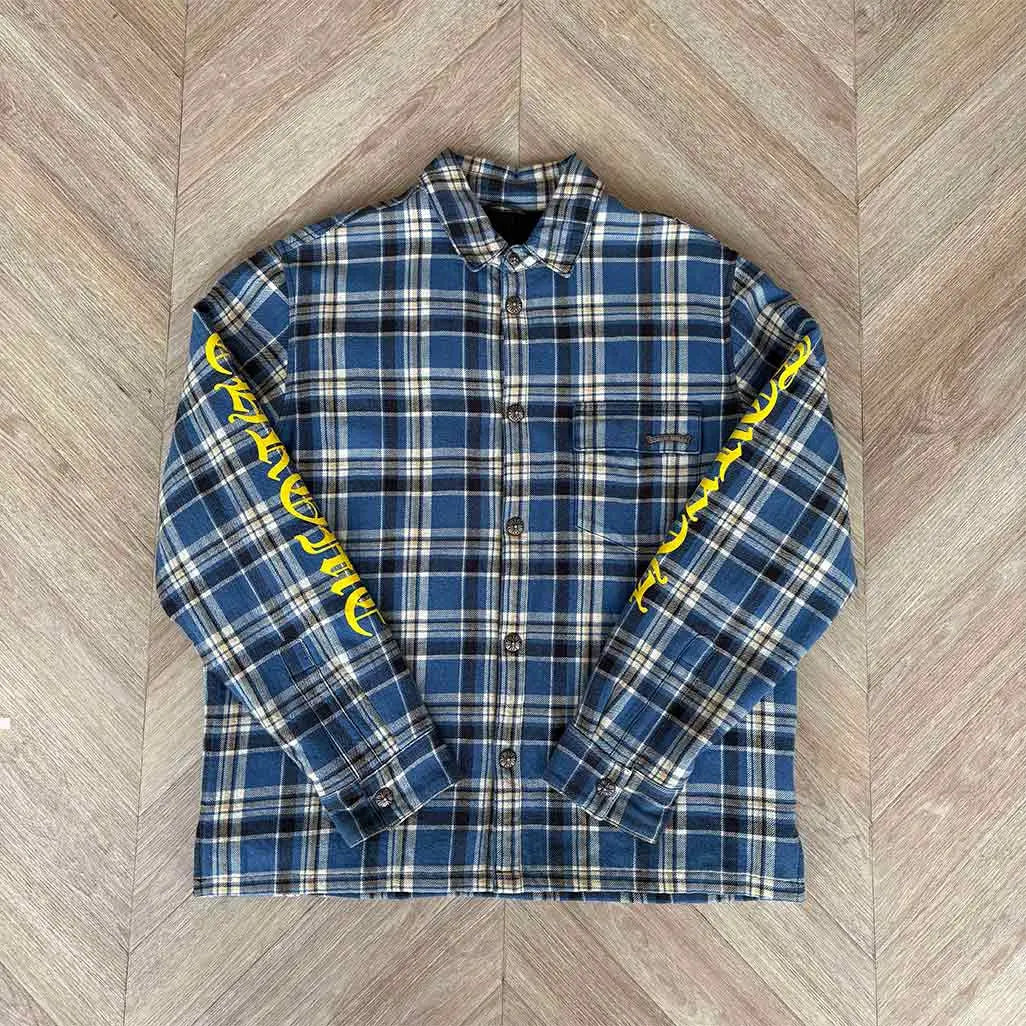 Chrome Hearts Blue Yellow Shirt Jacket