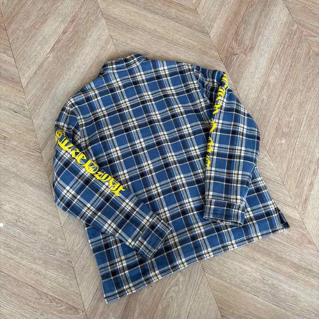 Chrome Hearts Blue Yellow Shirt Jacket