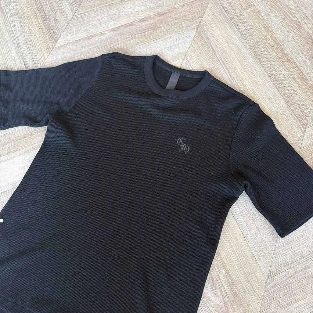 Chrome Hearts Black Waffle Tshirt CH