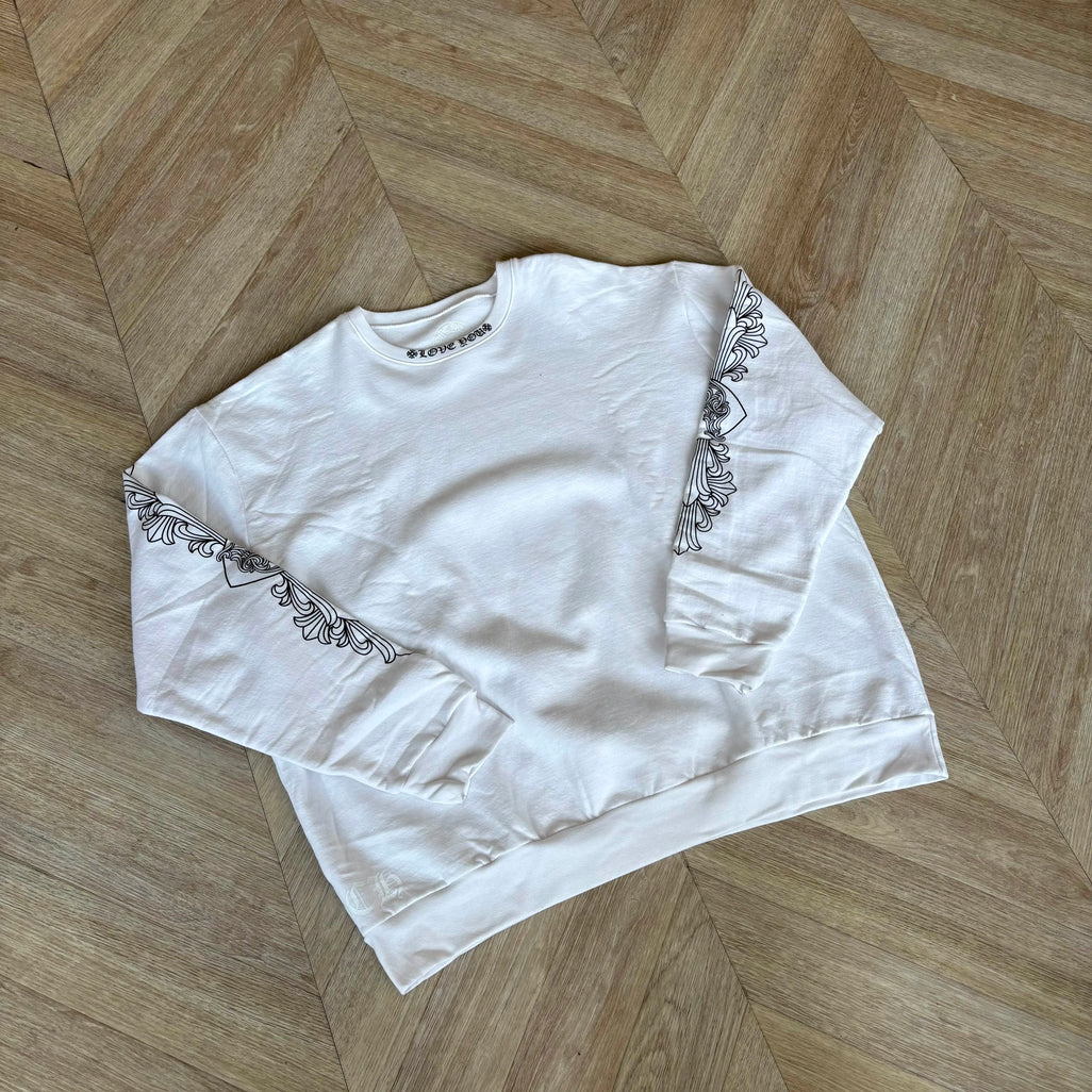 Chrome Hearts Jumper Love You Collar White